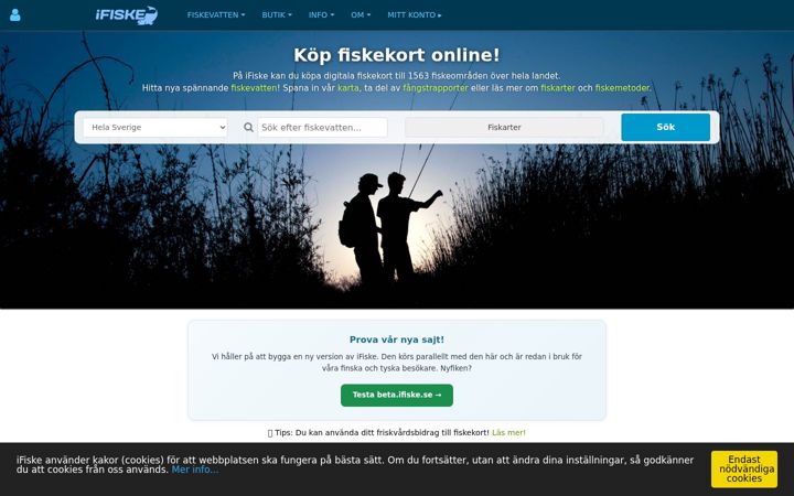 Screenshot of ifiske.se