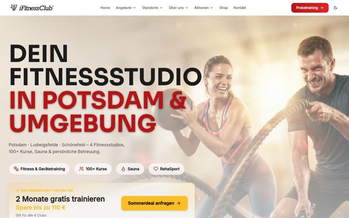Screenshot ta' ifitnessclub.de