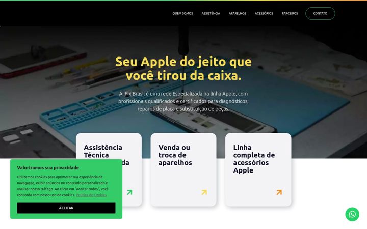 Screenshot of ifixbrasil.com.br