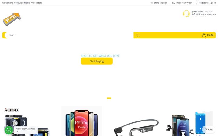 Screenshot of ifixed-repairs.com