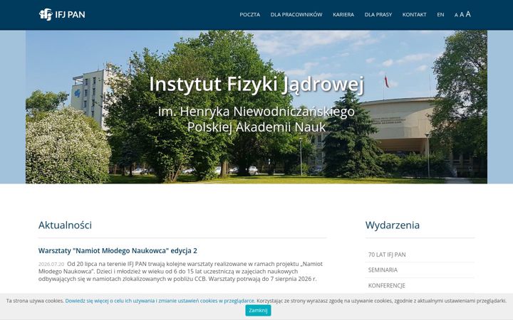 Screenshot of ifj.edu.pl