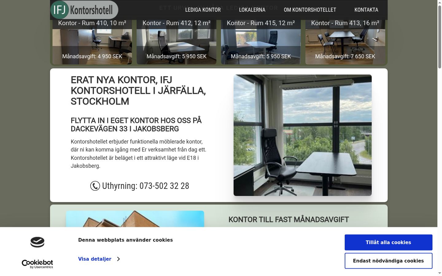 Sutikimo reklamjuostės, rodytos prieš bet kokią sąveiką, ekrano kopija