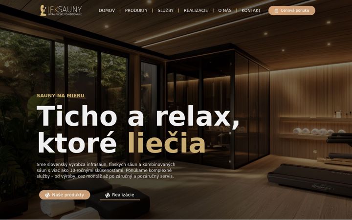 Screenshot of ifksauny.sk