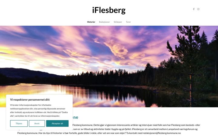 Screenshot of iflesberg.no