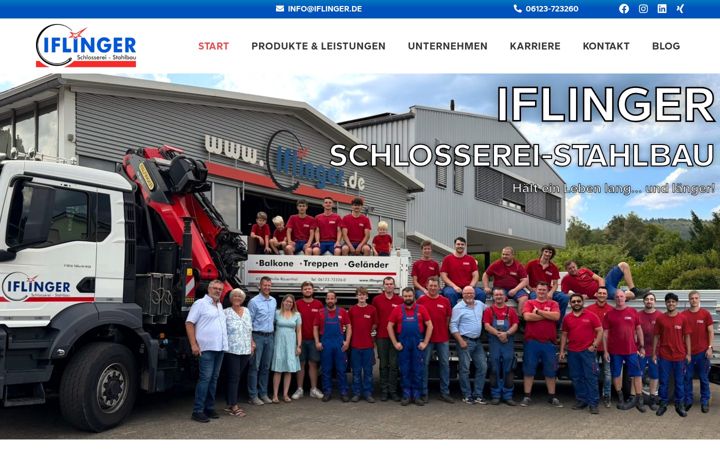 Screenshot of iflinger.de