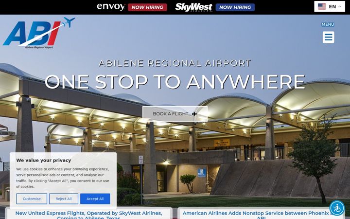Screenshot of iflyabi.com