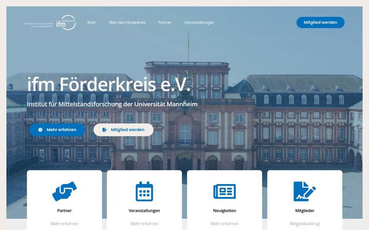 Screenshot of ifm-foerderkreis.de