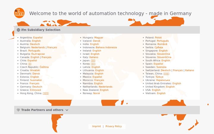 Screenshot di ifm.com