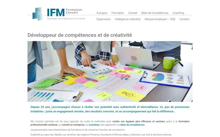 Screenshot of ifmformationconseil.fr