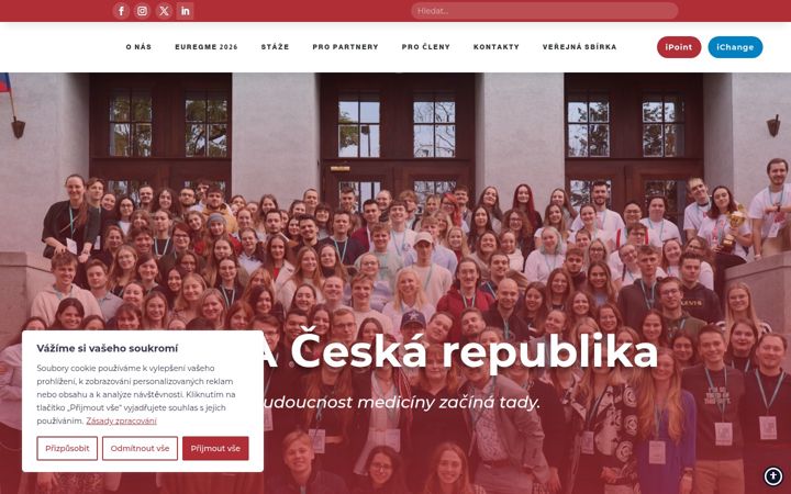 Screenshot of ifmsa.cz
