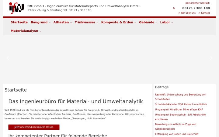 Screenshot of ifmu.de