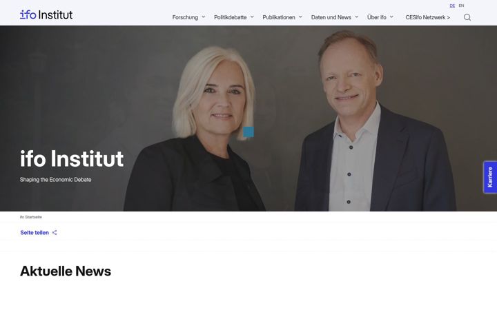 Screenshot ta' ifo.de