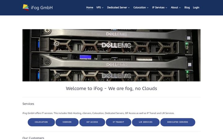 Screenshot of ifog.ch