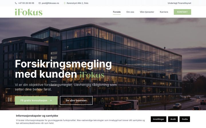 Screenshot of ifokusas.no