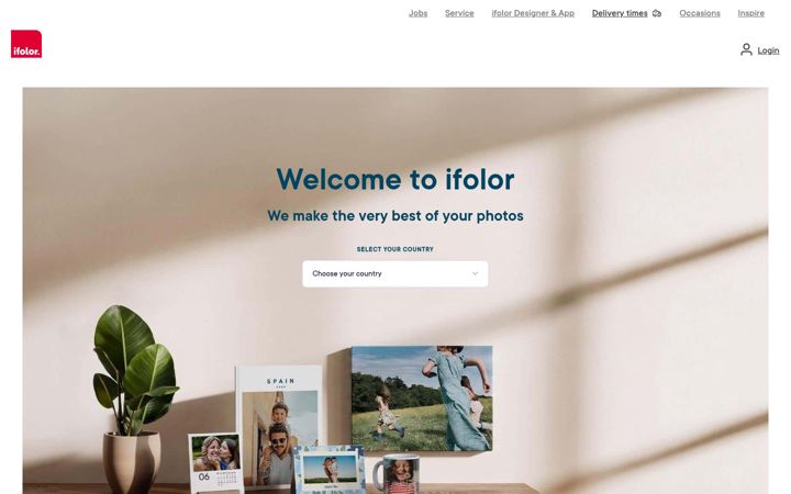 Screenshot of ifolor.com
