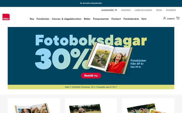 Screenshot of ifolor.se