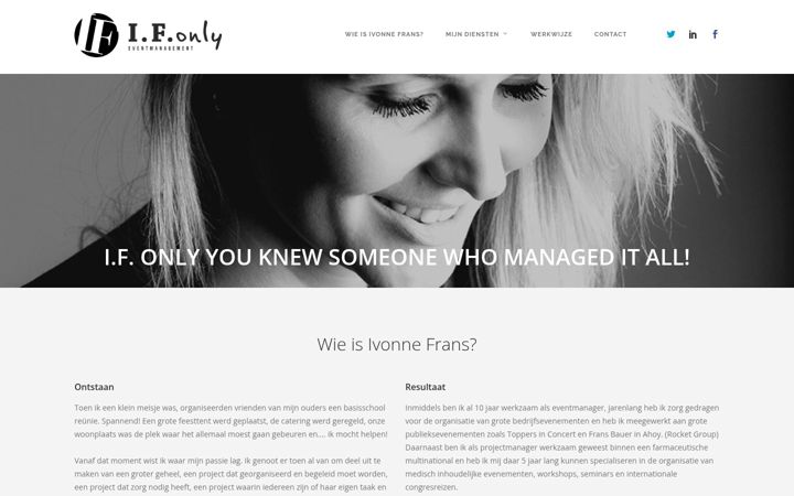 Screenshot of ifonlyevents.nl