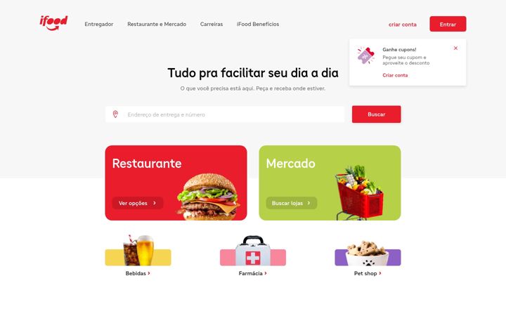 Screenshot of ifood.com.br