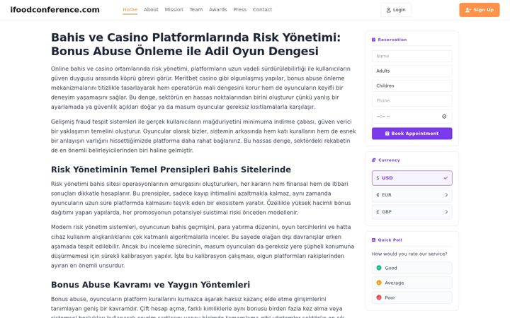 Screenshot of ifoodconference.com