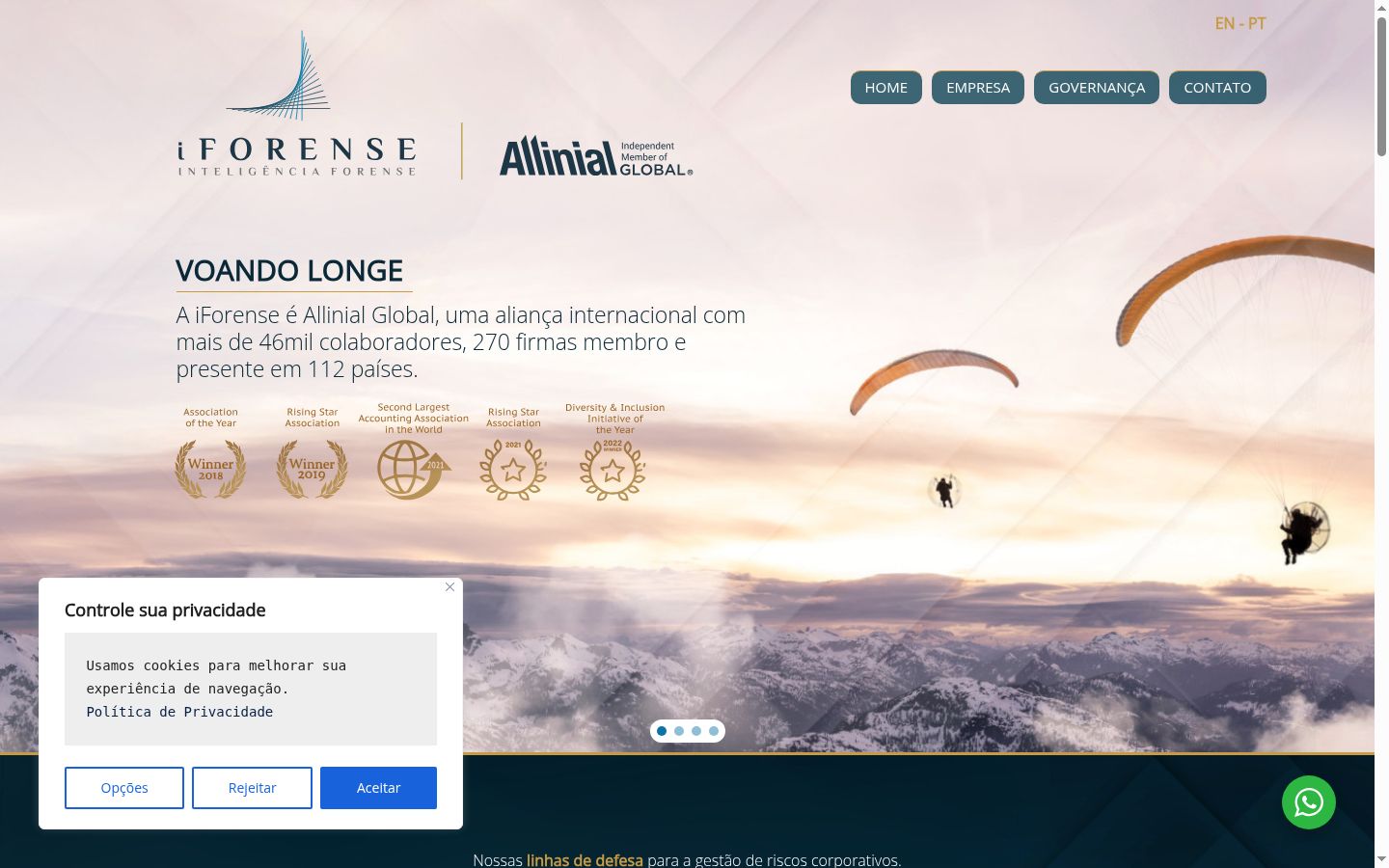 Screenshot tal-banner tal-kunsens muri qabel kwalunkwe interazzjoni