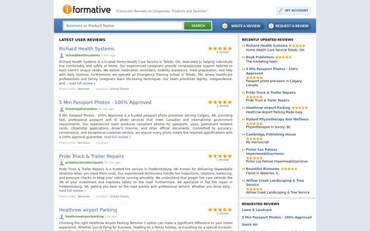 Screenshot of iformative.com
