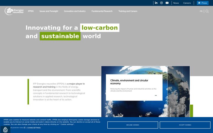 Screenshot of ifpen.com