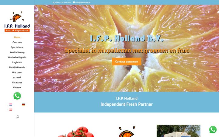 Screenshot di ifpholland.nl