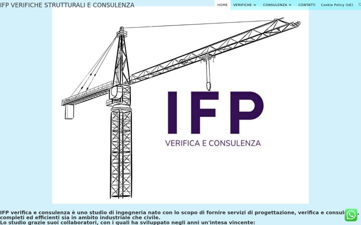 Screenshot of ifpverifichestrutturali.it