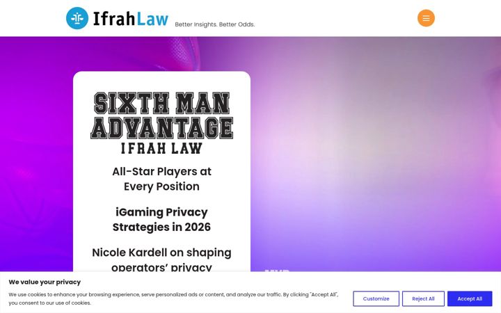Screenshot of ifrahlaw.com