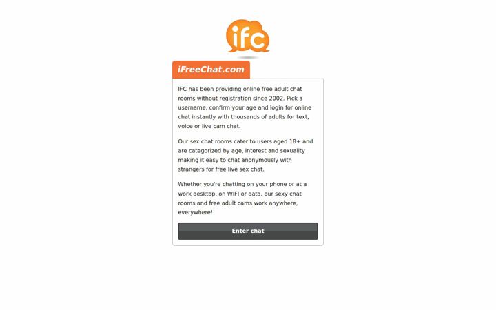 Screenshot of ifreechat.com