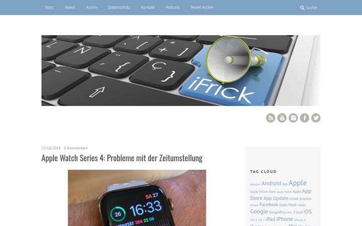 Screenshot of ifrick.ch