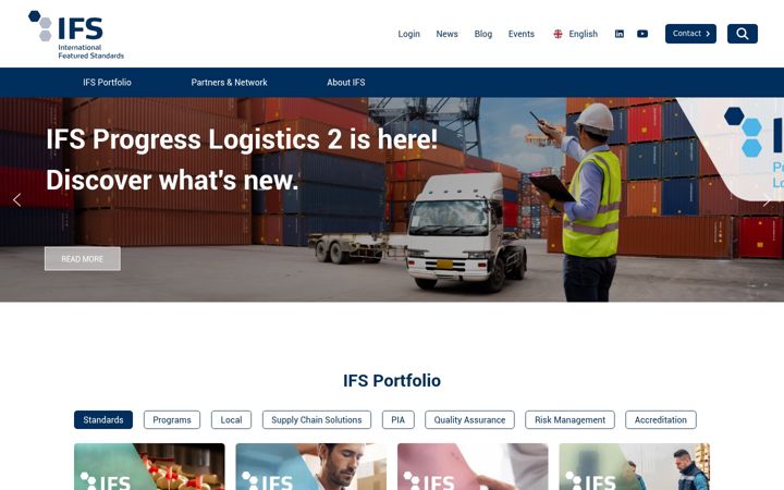 Screenshot of ifs-certification.com