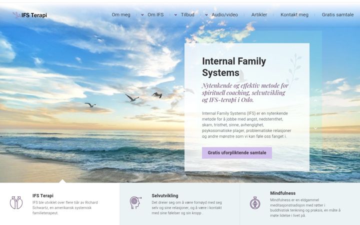Screenshot of ifs-terapi.no