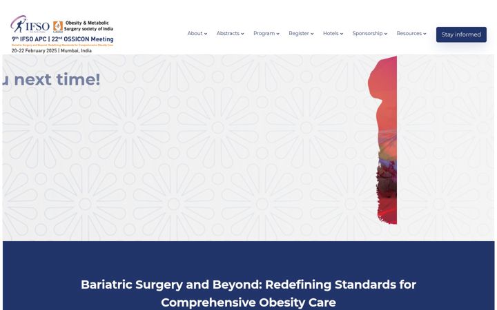 Screenshot of ifsoapc2025.com