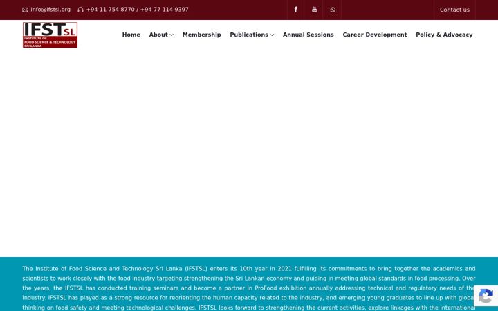 Screenshot of ifstsl.org
