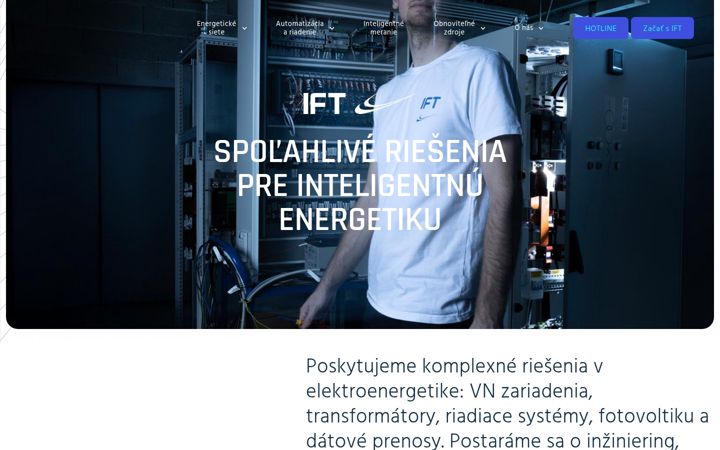 Screenshot of ift.sk
