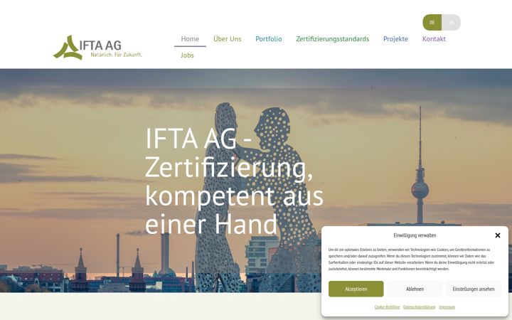 Screenshot of ifta-ag.de