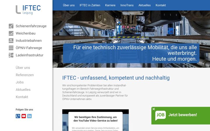 Screenshot of iftec.de