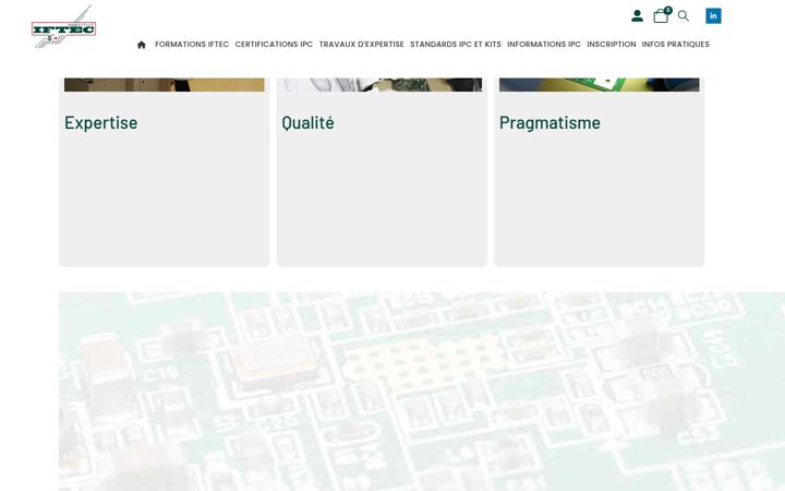 Screenshot of iftec.fr