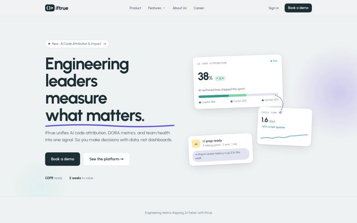 Screenshot of iftrue.co