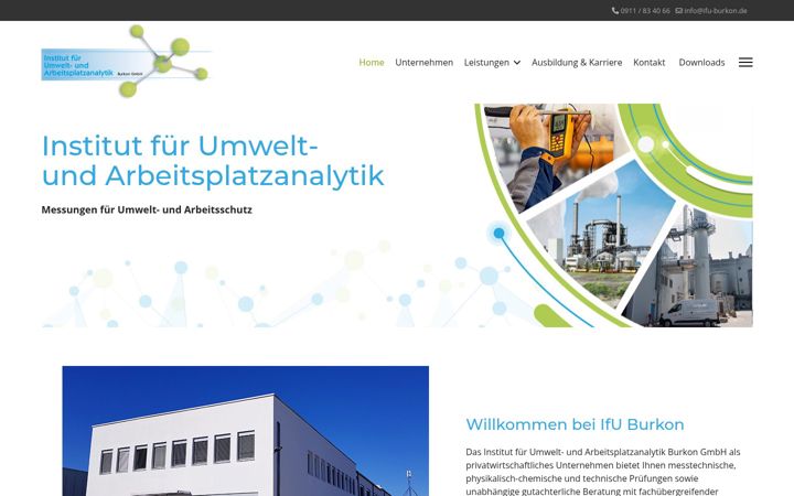 Screenshot of ifu-burkon.de
