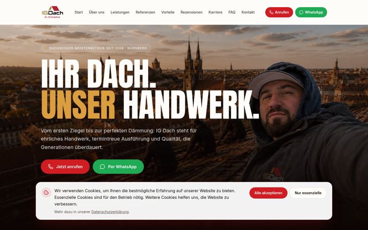 Screenshot of ig-dach.de