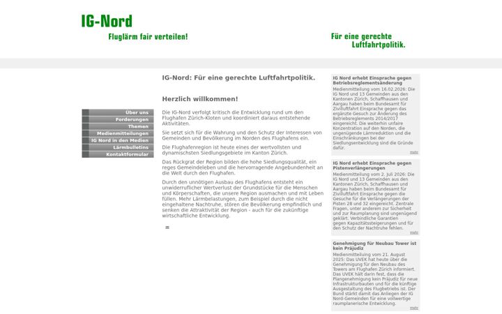 Screenshot of ig-nord.ch