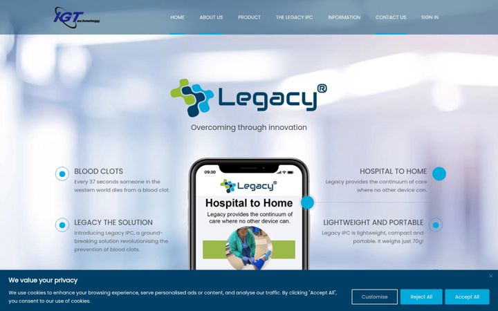 Screenshot of ig-technology.co.uk