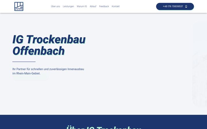 Screenshot of ig-trockenbau.de