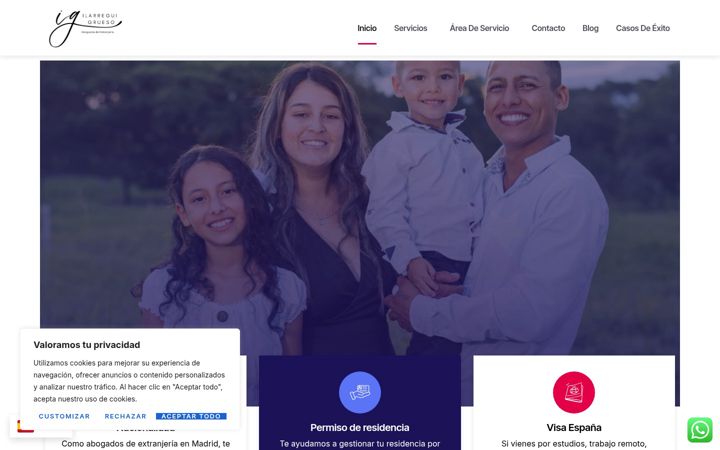 Screenshot of igabogadosextranjeria.com