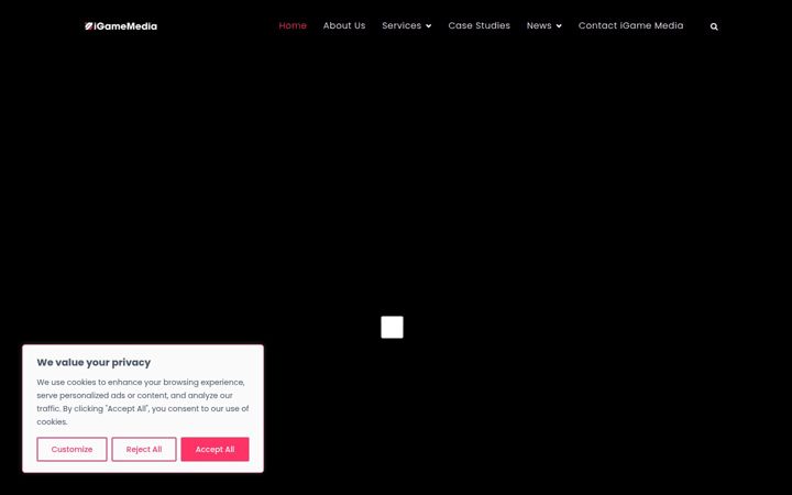 Screenshot of igamemedia.com