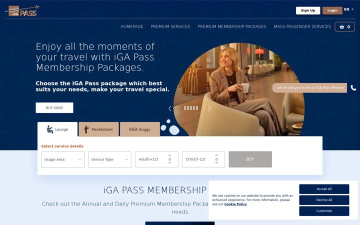 Screenshot von igapass.com