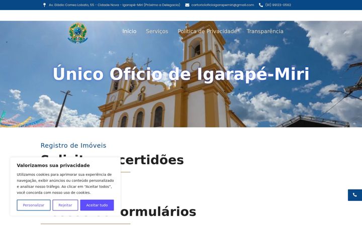 Screenshot of igarapemiri.com