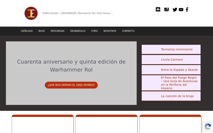 Screenshot of igarol.org